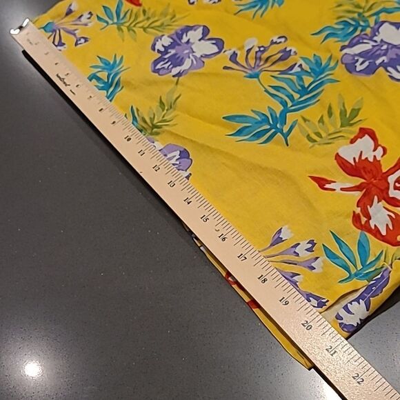 GW Studio Vintage Linen Yellow Floral Shift Dress - Picture 7 of 7